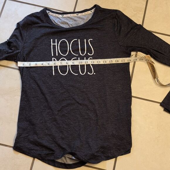 NWT Rae Dunn Hocus Pocus Halloween long sleeve dark grey size L - Picture 6 of 8